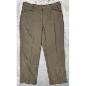 Nike Golf Pants Mens 36x30‎ Tan FitDry Performance Vented Ankle Zip Sphere Dry
